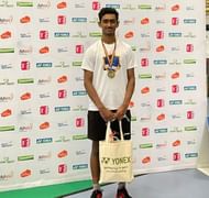 Naren Shankar Iyer beat fifth seed Yaro Van Delsen of Belgium 20-22, 21-15, 21-12 on Sunday